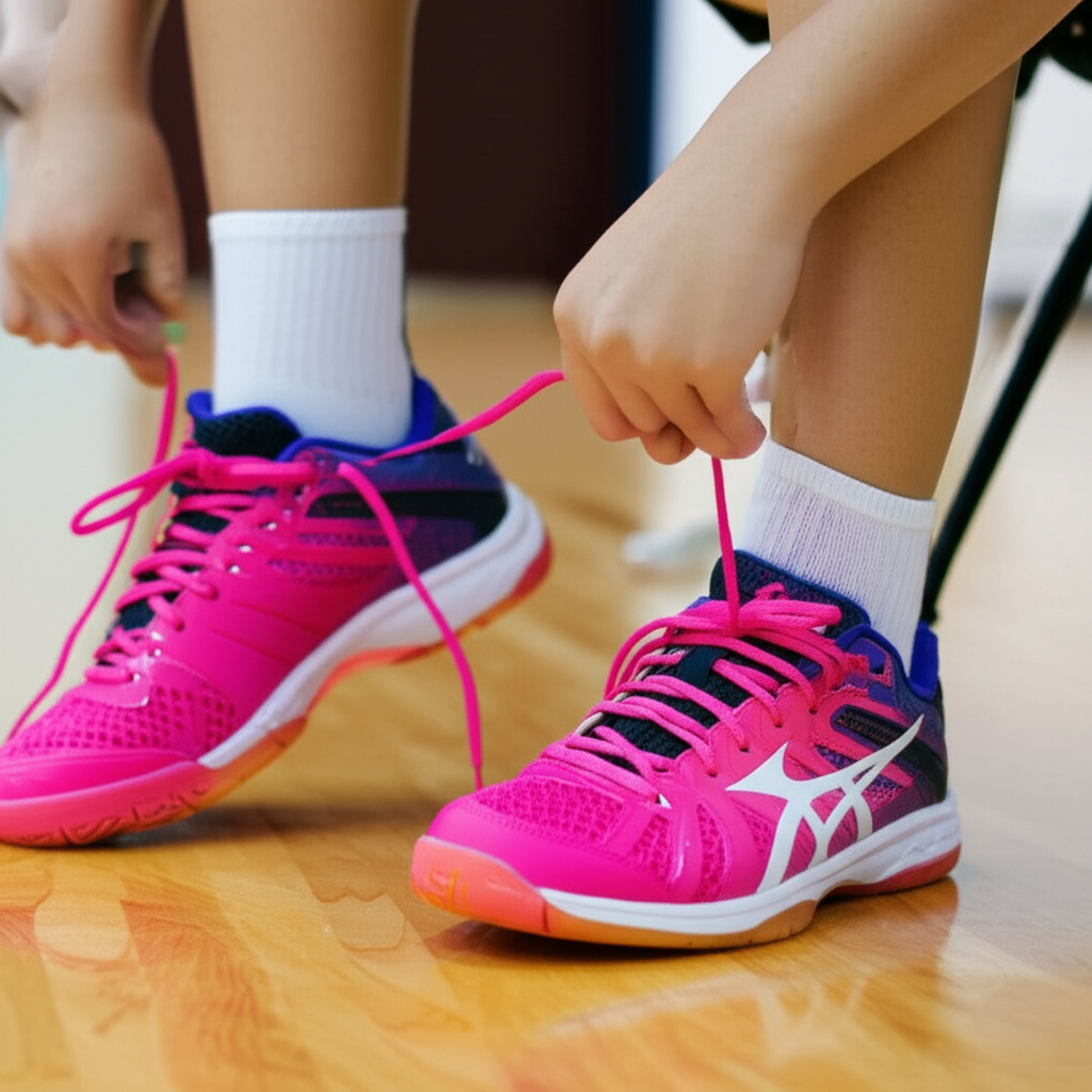 Generate a high-quality, relevant image prompt for an article about: Are Volleyball Shoes Supposed t