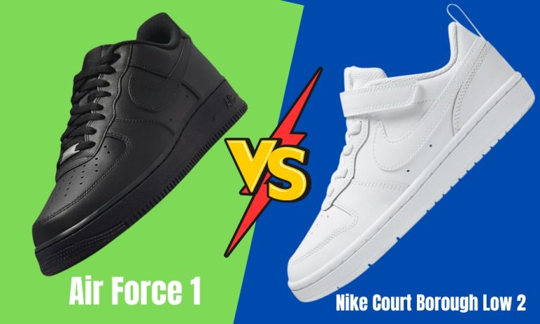 Nike Court Borough Low 2 vs Air Force 1