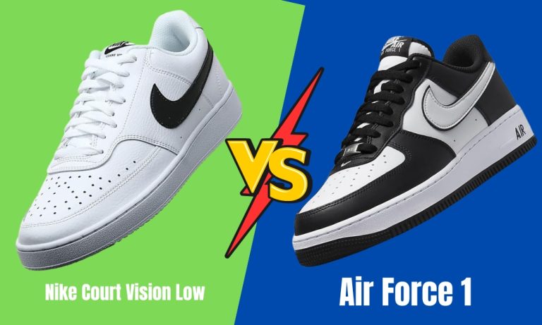 Nike Court Vision Low vs Air Force 1