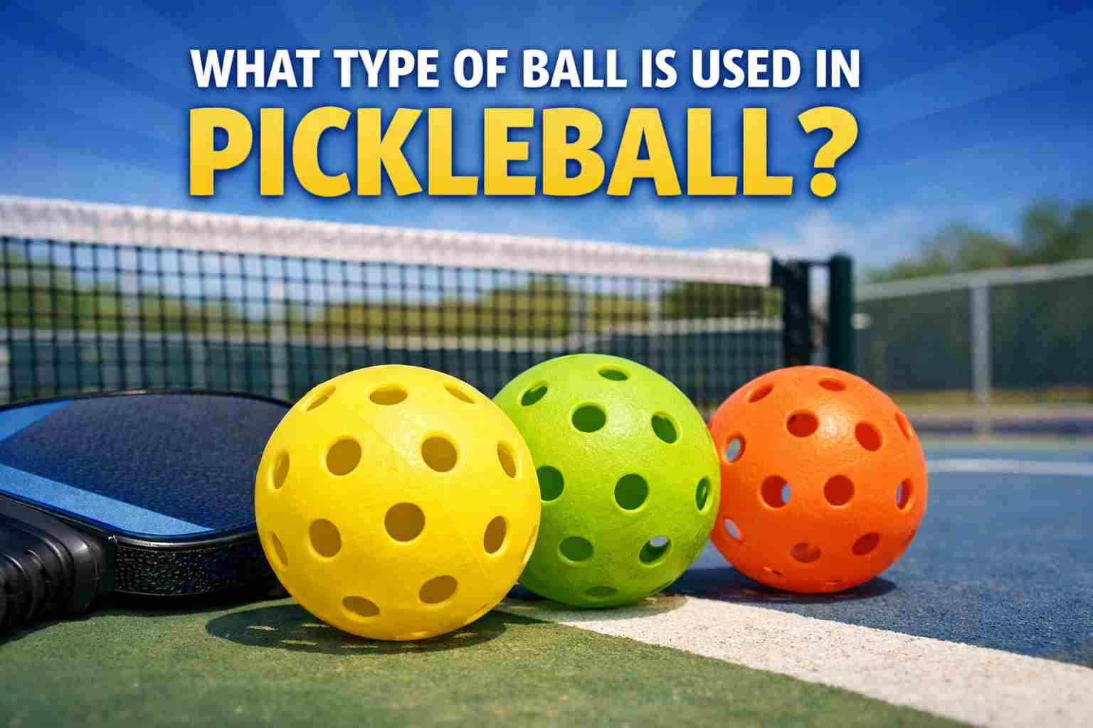 What Type of Ball is Used in Pickleball