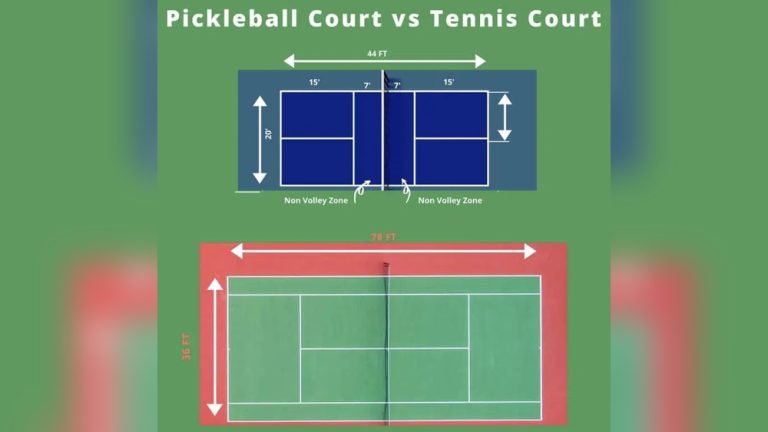 Difference between Tennis Court And Pickleball Court