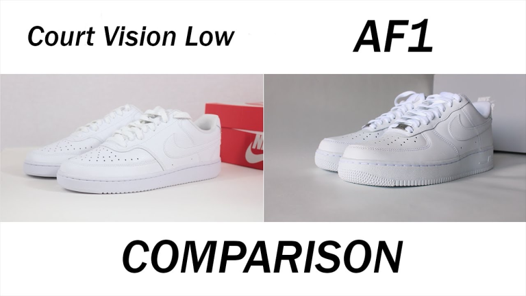 Nike Court Vision Low vs Air Force 1