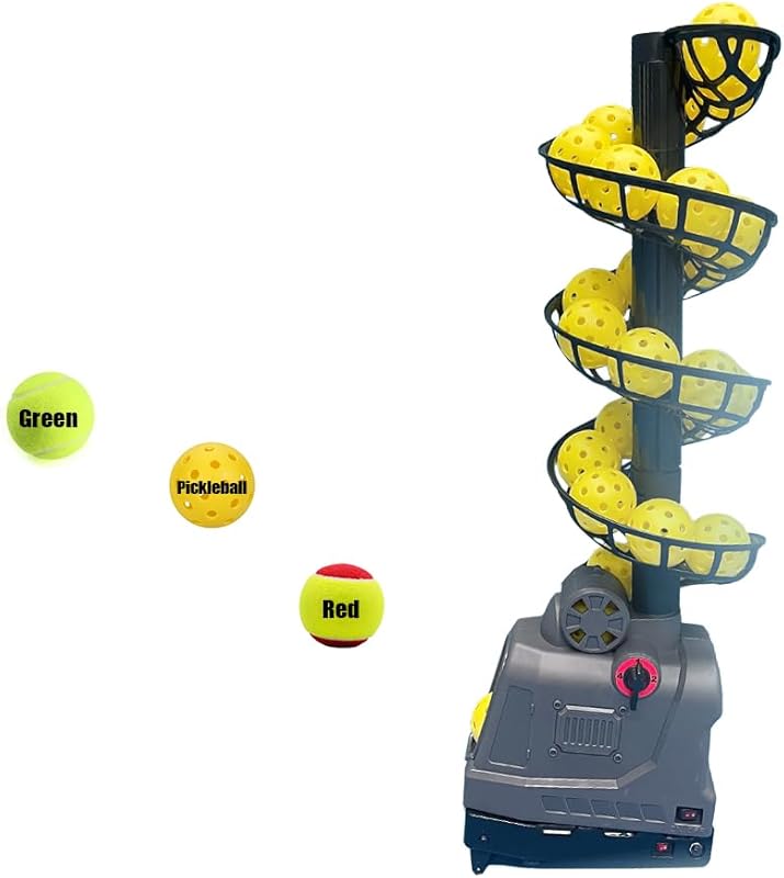 YUEWO Portable Pickleball Machine Launcher with Auto Swing, Adjustable