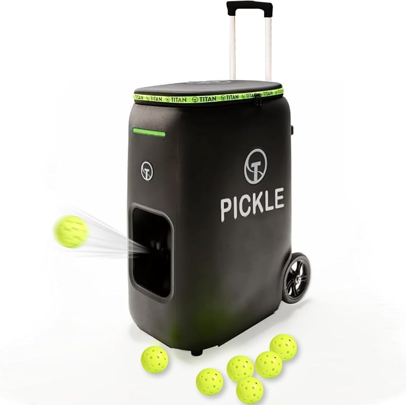 Titan ONE Portable Pickleball Machine with Internal Oscillation, Free 