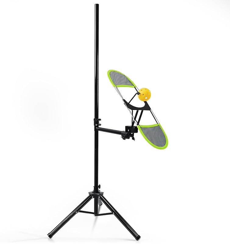 Portable Pickleball Topspin Trainer for Indoor/Outdoor Practice with 3