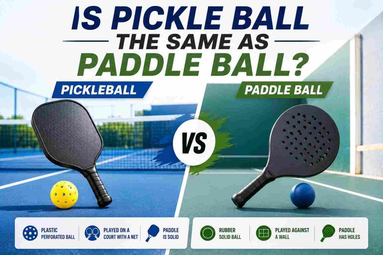 Is Pickle Ball the Same As Paddle Ball