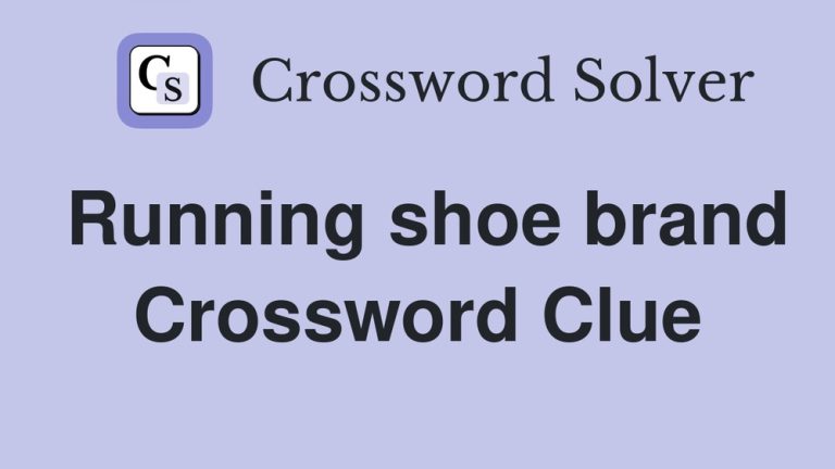 Running Shoe Brand Crossword Clue