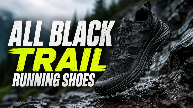 All Black Trail Running Shoes
