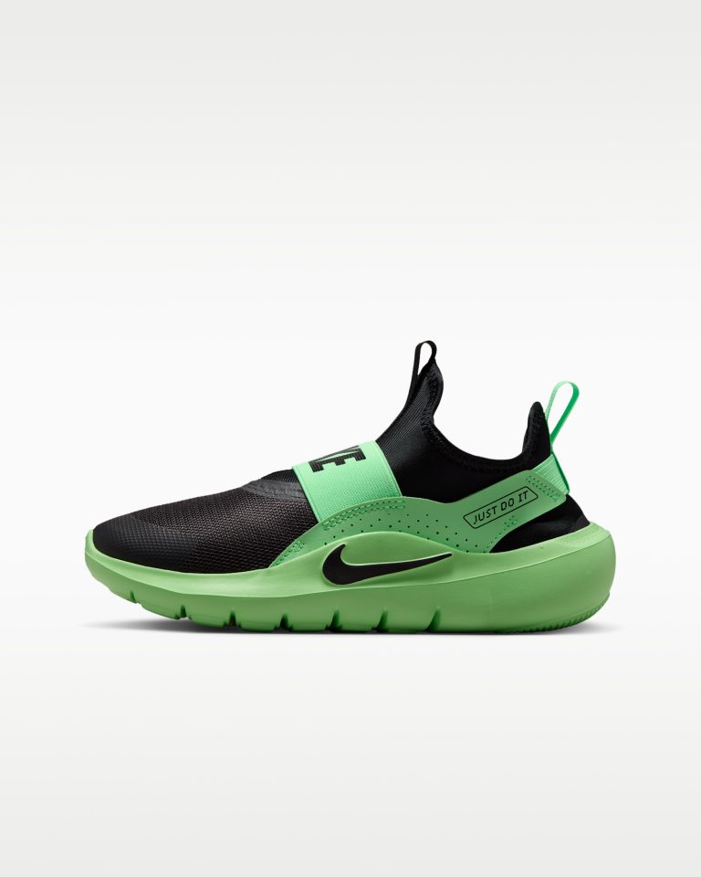 Black And Green Running Shoes
